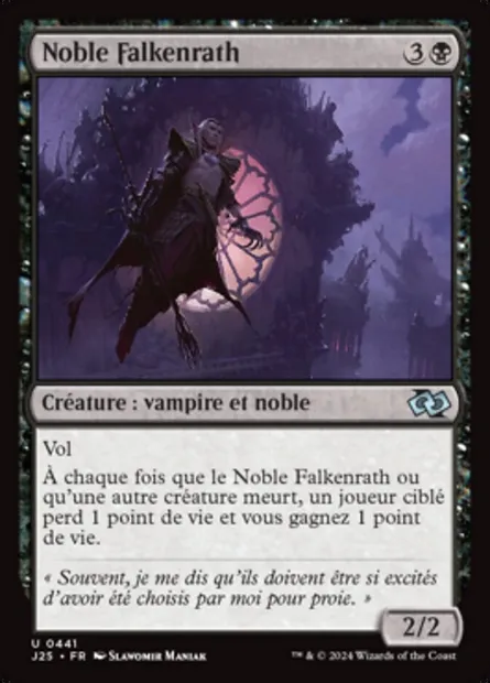 Noble Falkenrath, carte Magic J25 441 — extension Foundations Jumpstart