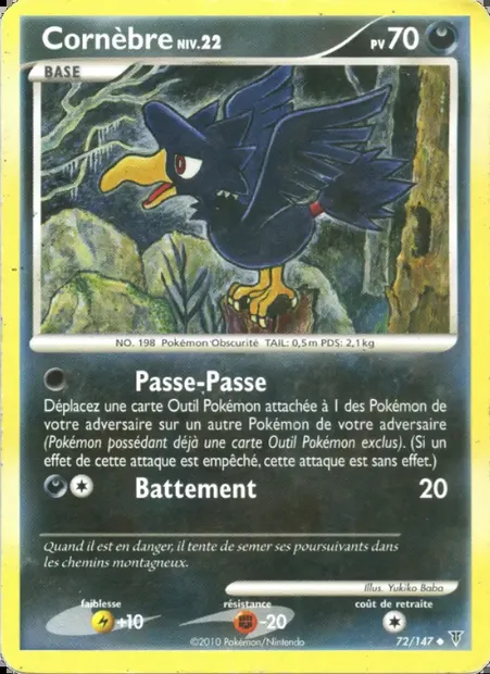 Cornèbre, carte Pokémon SV 72 — extension Vainqueurs Suprêmes