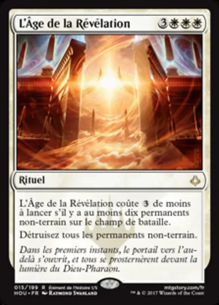 L'Âge de la Révélation, carte Magic HOU 15 — extension L’âge de la destruction