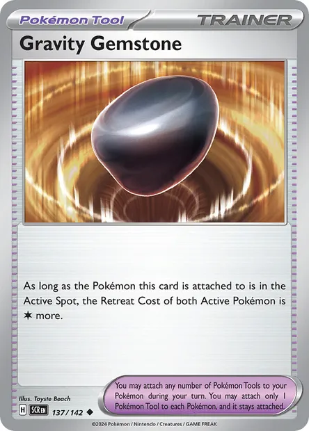 Gravity Gemstone, Pokémon card SCR 137 — Stellar Crown set