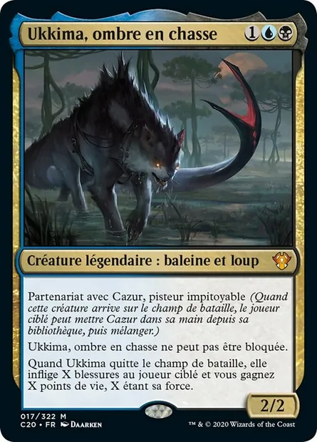 Ukkima, ombre en chasse, carte Magic C20 17 — extension Commander 2020