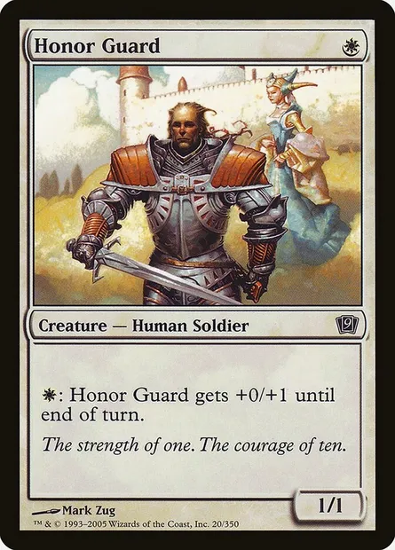 Honor Guard, Magic card 9ED 20★ — Ninth Edition set