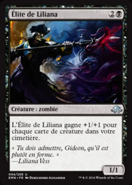 Élite de Liliana, carte Magic EMN 94 — extension La lune hermétique