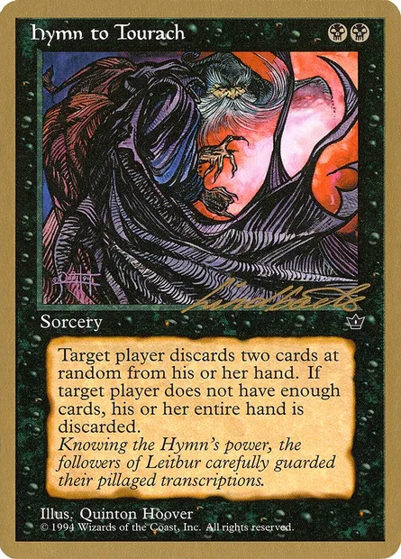 Hymn to Tourach, Magic card PTC ll38c — Pro Tour Collector Set set
