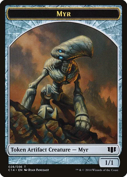 Myr, carte Magic TC14 28 — extension Commander 2014 Tokens