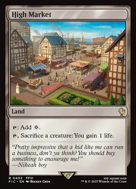 High Market, Magic card FIC 402 — Final Fantasy Commander set