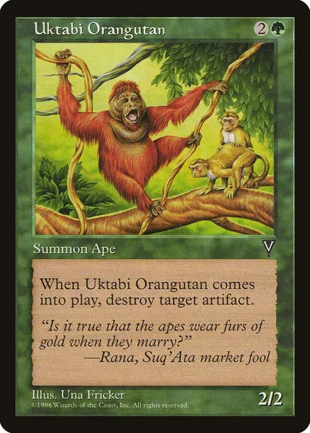 Uktabi Orangutan, Magic card VIS 123 — Visions set