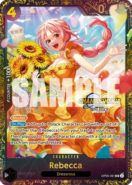 Rebecca, One Piece card OP05-091 — AWAKENING OF THE NEW ERA set