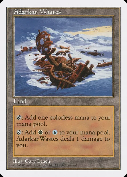 Adarkar Wastes, Magic card 5ED 410 — Fifth Edition set