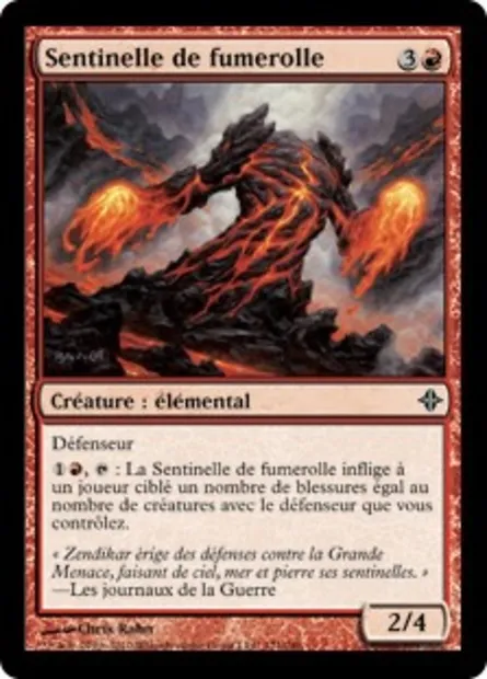 Sentinelle de fumerolle, carte Magic ROE 171 — extension L'ascension des Eldrazi
