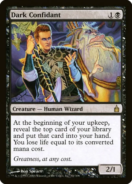 Dark Confidant, Magic card RAV 81 — Ravnica: City of Guilds set