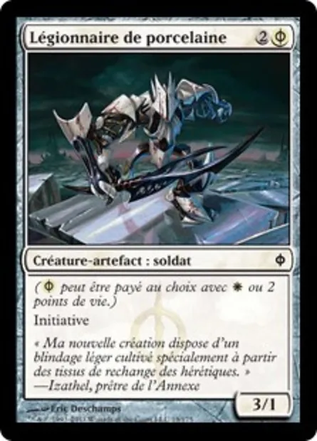 Légionnaire de porcelaine, carte Magic NPH 19 — extension La Nouvelle Phyrexia
