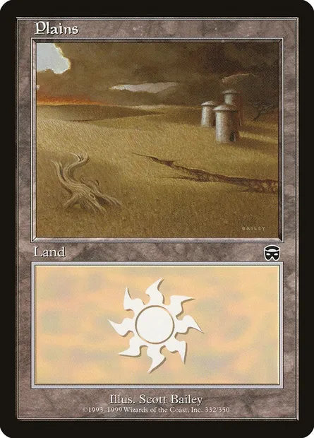 Plaine, carte Magic MMQ 332 — extension Masques de Mercadia
