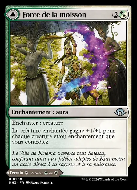 Strength of the Harvest // Havre de la moisson, carte Magic MH3 258 — extension Modern Horizons 3
