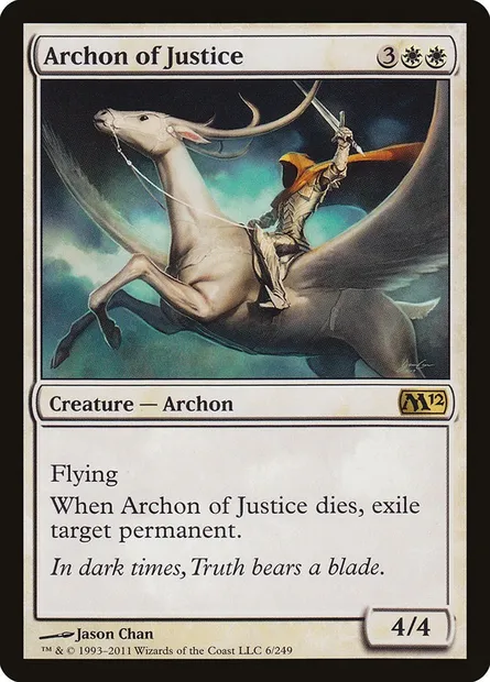 Archon of Justice, Magic card M12 6 — Magic 2012 set