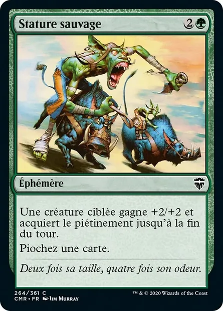 Stature sauvage, carte Magic CMR 264 — extension Commander Legends