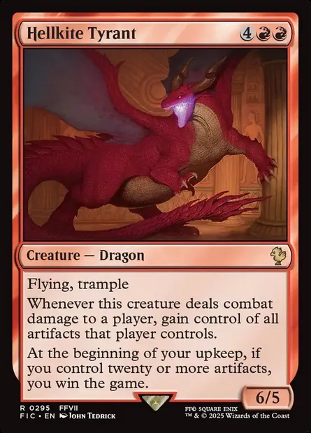 Hellkite Tyrant, Magic card FIC 295 — Final Fantasy Commander set