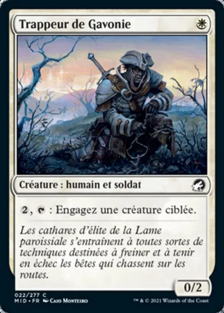 Trappeur de Gavonie, carte Magic MID 22 — extension Innistrad : chasse de minuit