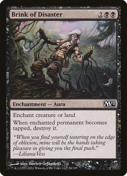 Brink of Disaster, Magic card M12 84 — Magic 2012 set