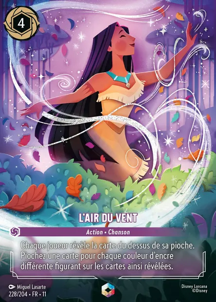 L'air du vent, carte Disney Lorcana CH11-228 — extension Givresort