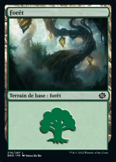 Forêt, carte Magic BRO 276 — extension La Guerre Fratricide