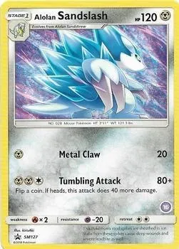 Alolan Sandslash, Pokémon card TK11 SM127-16 — SM Trainer Kit: Alolan Sandslash & Alolan Ninetales set