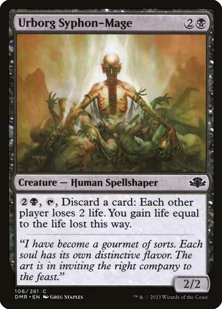 Urborg Syphon-Mage, Magic card DMR 106 — Dominaria Remastered set