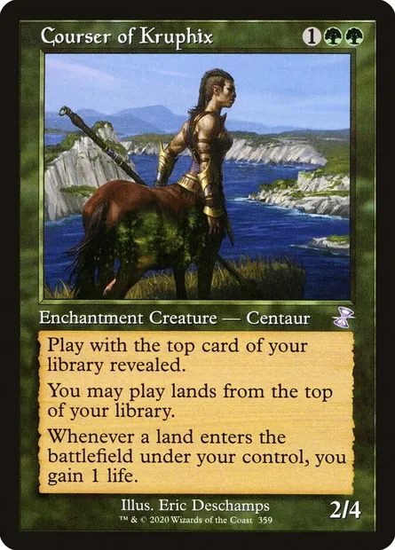 Courser of Kruphix, Magic card TSR 359 — Time Spiral Remastered set