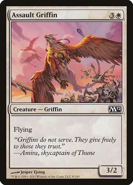 Assault Griffin, Magic card M12 8 — Magic 2012 set