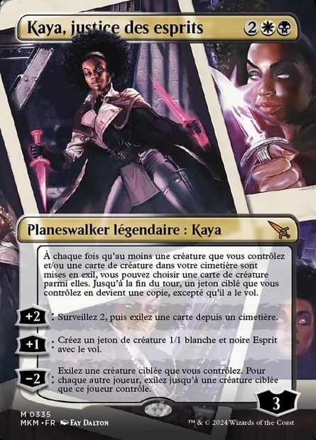 Kaya, justice des esprits, carte Magic MKM 335 — extension Murders at Karlov Manor