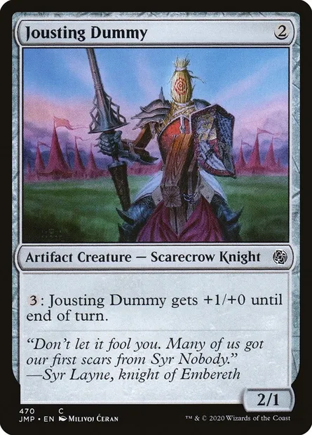 Jousting Dummy, Magic card JMP 470 — Jumpstart set