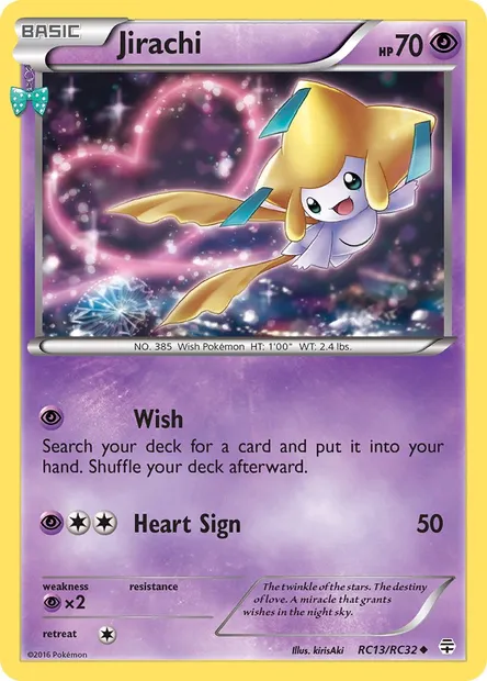 Jirachi, Pokémon card GEN RC13 — Generations set