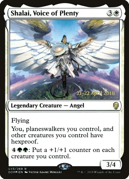 Shalai, Voice of Plenty, Magic card PDOM 35s — Dominaria Promos set