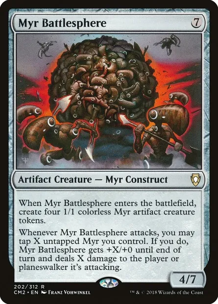 Myr Battlesphere, Magic card CM2 202 — Commander Anthology Volume II set