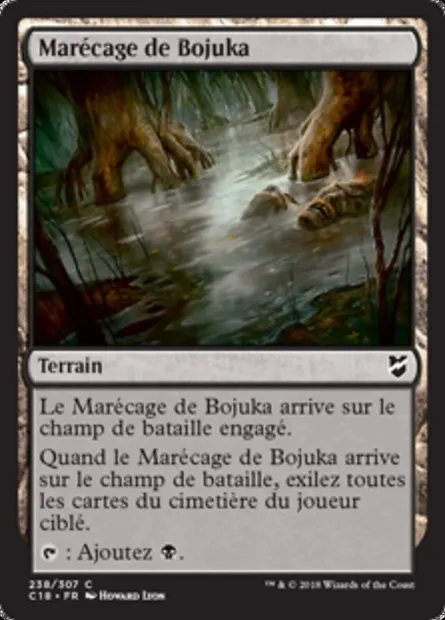 Marécage de Bojuka, carte Magic C18 238 — extension Commander 2018