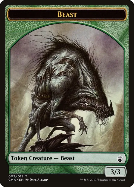 Beast, Magic card TCMA 7 — Commander Anthology Tokens set