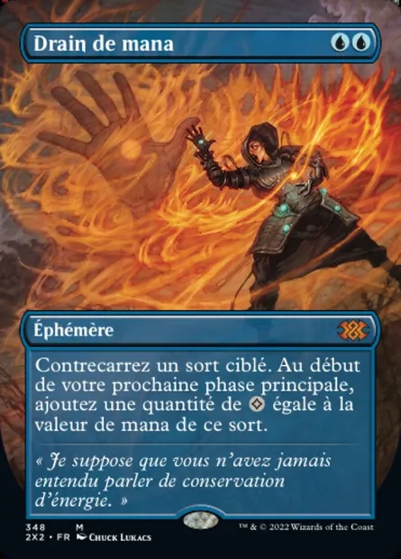 Drain de mana, carte Magic 2X2 348 — extension Double Masters 2022