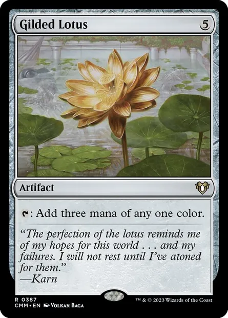 Gilded Lotus, Magic card CMM 387 — Commander Masters set