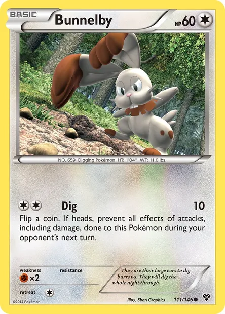 Bunnelby, Pokémon card XY 111 — XY set
