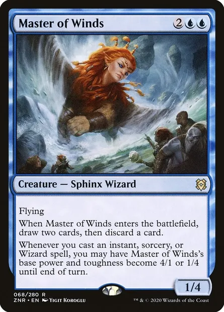 Master of Winds, Magic card ZNR 68 — Zendikar Rising set