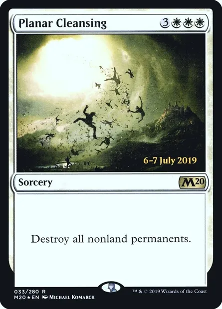 Planar Cleansing, Magic card PM20 33s — Core Set 2020 Promos set