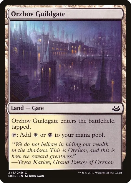 Orzhov Guildgate, Magic card MM3 241 — Modern Masters 2017 set