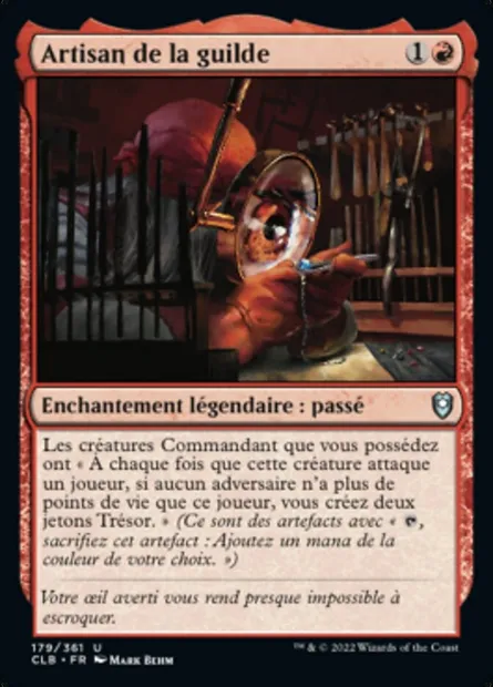 Artisan de la guilde, carte Magic CLB 179 — extension Commander Légendes : la bataille de la Porte de Baldur