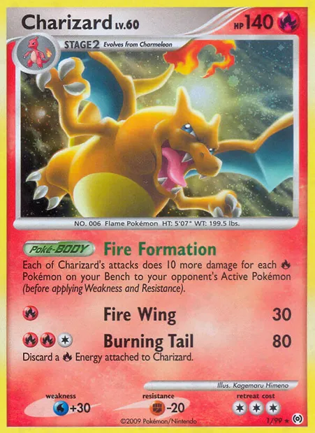 Charizard, Pokémon card AR 1 — Arceus set