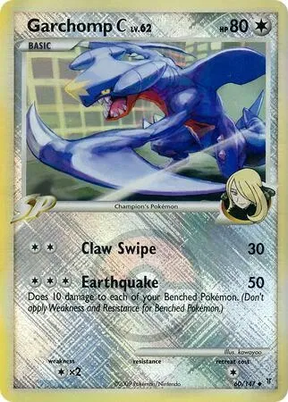Garchomp [C] Lv.62, carte Pokémon LGP 060-3 — extension League Promos