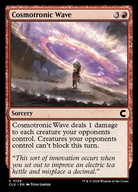 Cosmotronic Wave, Magic card CLU 129 — Ravnica: Clue Edition set