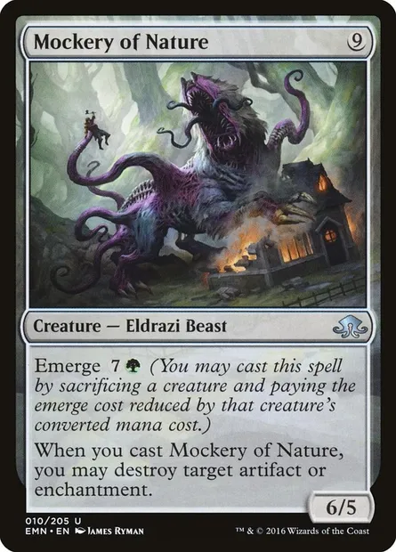 Mockery of Nature, Magic card EMN 10 — Eldritch Moon set