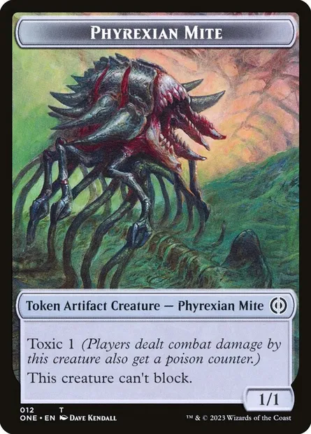 Phyrexian Mite, Magic card TONE 12 — Phyrexia: All Will Be One Tokens set