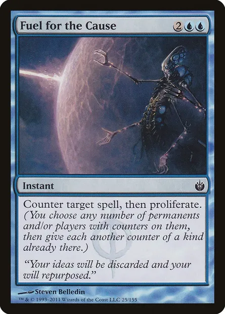 Fuel for the Cause, Magic card MBS 25 — Mirrodin Besieged set