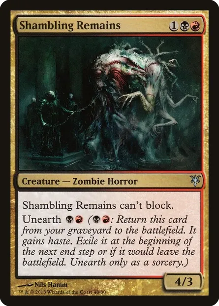 Résidus titubants, carte Magic DDK 48 — extension Duel Decks: Sorin vs. Tibalt